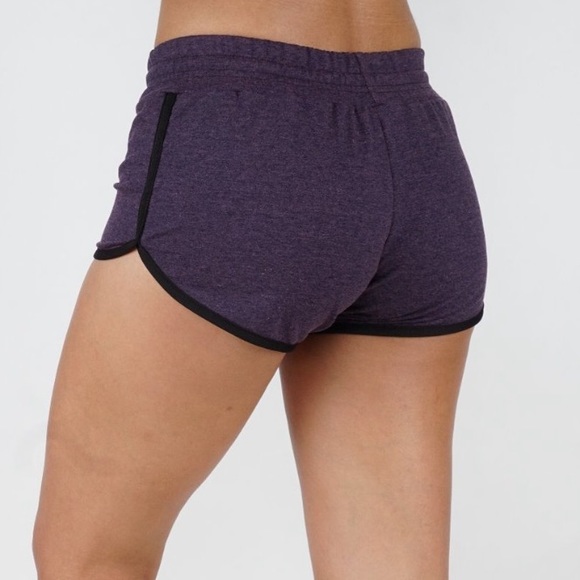 🆕NIP: FIT DIVISION: Casual Shorts with Elastic Waistband- Eggplant SZ XL - Picture 2 of 4